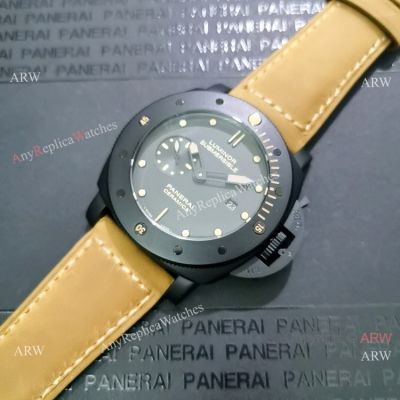 Knockoff Panerai Luminor Submersible Black Case Watch PAM508